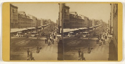 Main Street. Rochester, New York; American; about 1860; Albumen silver print