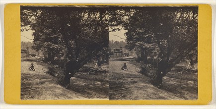 Millers Farm, Oil Creek, Pennsylvania; American; about 1870; Albumen silver print