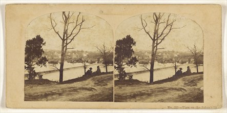 View on the Schuykill River, Philadelphia, U.S; about 1860; Albumen silver print
