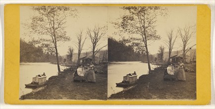 Oil Creek, Pennsylvania; American; about 1865; Albumen silver print