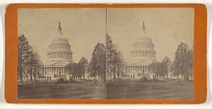 Capitol, Washington, D.C; American; about 1870; Albumen silver print