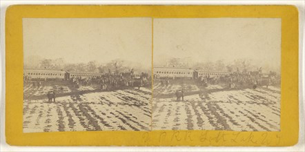 U.P.R.R. Salt Lake, Ut.,1868 Excursion party?; American; about 1868; Albumen silver print