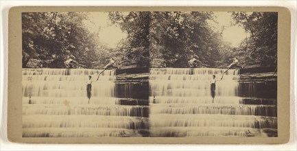 Clifty Falls. Near Hanover, Indiana; J.R. Thorne, American, active 1870s - 1890s, about 1880; Albumen silver print