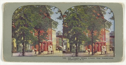 Old Theater Where Lincoln Was Assassinated, Washington, D.C; American; about 1905; Color Photomechanical