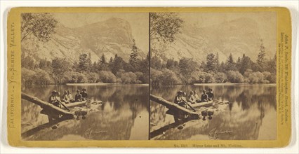 Mirror Lake and Mt. Watkins; John P. Soule, American, 1827 - 1904, 1870; Albumen silver print