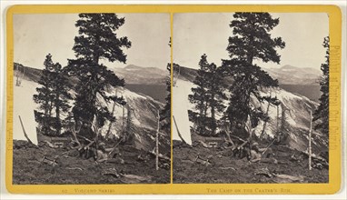 Volcano Series. The Camp on the Crater's Rim; Joseph Collier, American, born Scotland, 1836 - 1910, about 1870; Albumen silver