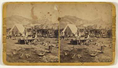 Manitou Series - Camping Among The Foot-Hills; Joseph Collier, American, born Scotland, 1836 - 1910, about 1870; Albumen silver