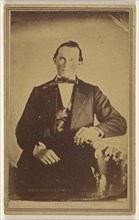 Portrait of a Seated Man; Jacob Byerly, American, 1807 - 1883, about 1860; Albumen silver print