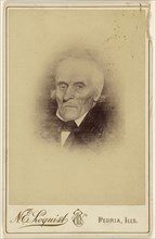 Portrait of Nathaniel Aiken painted by Joseph Chandler, c. 1840; N.E. Loquist, American, active Peoria, Illinois 1860s - 1900s