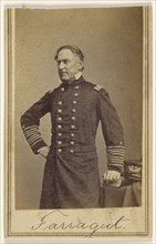 Admiral David Glasgow Farragut; Attributed to Mathew B. Brady, American, about 1823 - 1896, about 1865; Albumen silver print