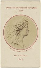 Les Saisons. Ete. Marbres Sculptes Par Matabon; French; 1873; Albumen silver print