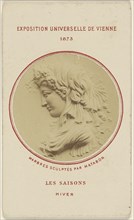 Les Saisons. Hiver. Marbres Sculptes Par Matabon; French; 1873; Albumen silver print