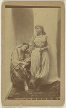 Orientalist studio portrait of two woman; about 1868; Albumen silver print