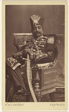 Nasar al-Din Shah Qajar; W. & D. Downey, British, active 1860 - 1920s, about 1865; Albumen silver print