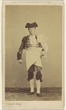Pablo Herranir, The Matador; Juan Laurent, French, 1816 - 1886, about 1865; Albumen silver print