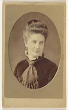 woman, printed in quasi-oval style; J. J. Abbott; about 1870; Albumen silver print