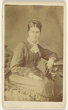 Woman, seated; J. J. Abbott; 1870s; Albumen silver print