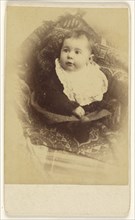 Baby in a basket; J. J. Abbott; 1860s; Albumen silver print