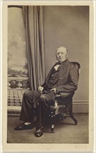 middle-aged man, seated; Lloyd & Jefferson; 1860s; Albumen silver print