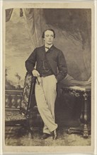 man, standing; Pearson & Patterson; 1860s; Albumen silver print