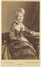 woman, seated; Henry Goodman, British, active Margate, England 1858 - 1860s, 1860s; Albumen silver print