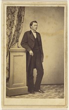 man, standing; Elrod Brothers; 1860s; Albumen silver print