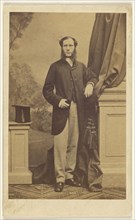 man with long muttonchops, standing; Antoine Claudet, French, 1797 - 1867, 1860s; Albumen silver print