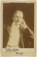 William Gillette; Schloss, American, active New York, New York 1880s - 1890s, April 1900; Albumen silver print
