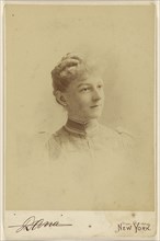 woman, printed in vignette style; Edward C. Dana, American, 1852 - 1897, March 1890; Albumen silver print
