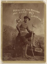 Breaking The Record. Not Dead But Sleeping; American; 1880; Albumen silver print