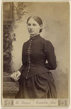 woman, standing; W. Boyce, American, active 1860s, about 1885; Albumen silver print