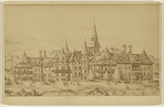 Place New St. Marys Hall Faribault Minnesota; American; 1870s; Albumen silver print