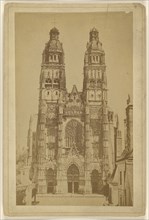 Cathedral at Tours, France; Gabriel Blaise, French, active Tours, France 1860s - 1870s, about 1874; Albumen silver print