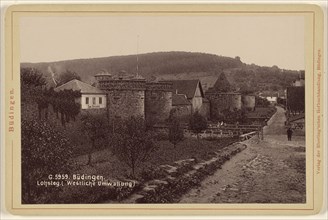 Budingen. Lohsteg., Westliche Umwallung, Eberling'schen; about 1885; Collotype