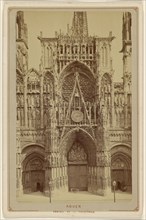 Rouen. Portail de la Cathderale; Le Comte, French, active Rouen, France 1860s, about 1880; Albumen silver print