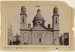 Chiesa di S. Maria Carignano; Italian; about 1890; Gelatin silver print