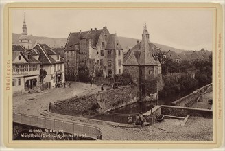 Budingen. Muhlthor., Sudliche Umwallung, Eberling'schen; about 1880; Collotype