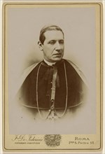 Cardinal Mariano Rampolla Marquis del Tindaro, papal foreign secretary of state, 1887 - 1903; Federico De Federicis Italian