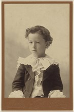 little boy, seated; Butler, American, active 1880s, about 1890; Gelatin silver print