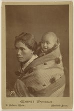 Mrs. Barlow & Baby MÄori woman; E. Pulman, New Zealander, active 1860s - 1870s, about 1875; Albumen silver print
