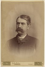Portrait of an  man with a bushy moustache; F.C. Weston, American, active 1870s - 1880s, March 1885; Albumen silver print