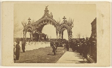 Funeral procession of Abraham Lincoln; Samuel Montague Fassett, American, born Canada, 1825 - 1910, 1865; Albumen silver print