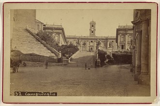 Campidaglio; Attributed to Michele Mang, Italian, active Rome, Italy 1860s, about 1870; Albumen silver print