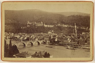 View of Heidelberg, Germany; Eduard Lange, German, active 1880s, about 1875; Albumen silver print