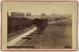 Panorama dell'Accquedolli; Michele Mang, Italian, active Rome, Italy 1860s, about 1875; Albumen silver print