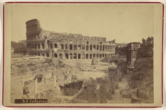 Colosseo; Attributed to Michele Mang, Italian, active Rome, Italy 1860s, about 1875; Albumen silver print