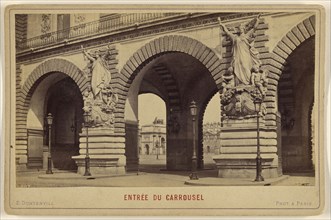 Entree Du Carrousel; E. Dontenvill, French, active 1860s - 1870s, about 1875; Albumen silver print