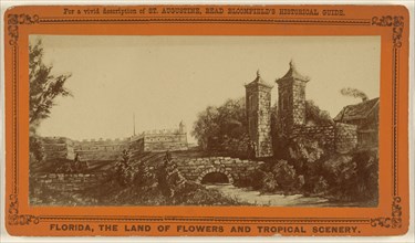 Fort and City Gates of St. Augustine, Fla; American; about 1880; Albumen silver print