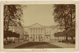 Bruxelles. Palais de la Nation; étienne Neurdein, French, 1832 - 1918, about 1885; Albumen silver print