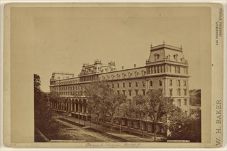 Grand Union Hotel at Saratoga Springs, N.Y; Baker & Record, American, active 1870s, about 1880; Albumen silver print